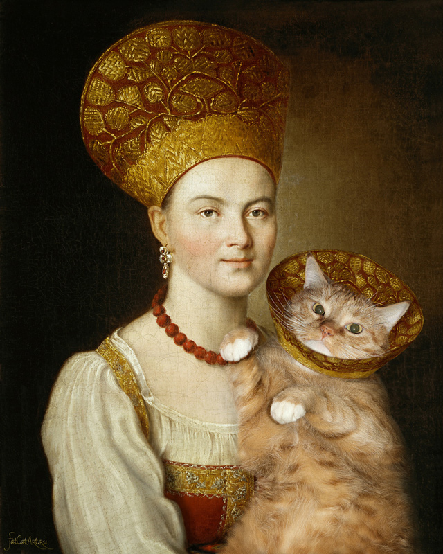 argunov_-portrait-of-an-unknown-woman-in-russian-costume-and-a-very-known-cat-in-a-vet-collar_fatcatart-w